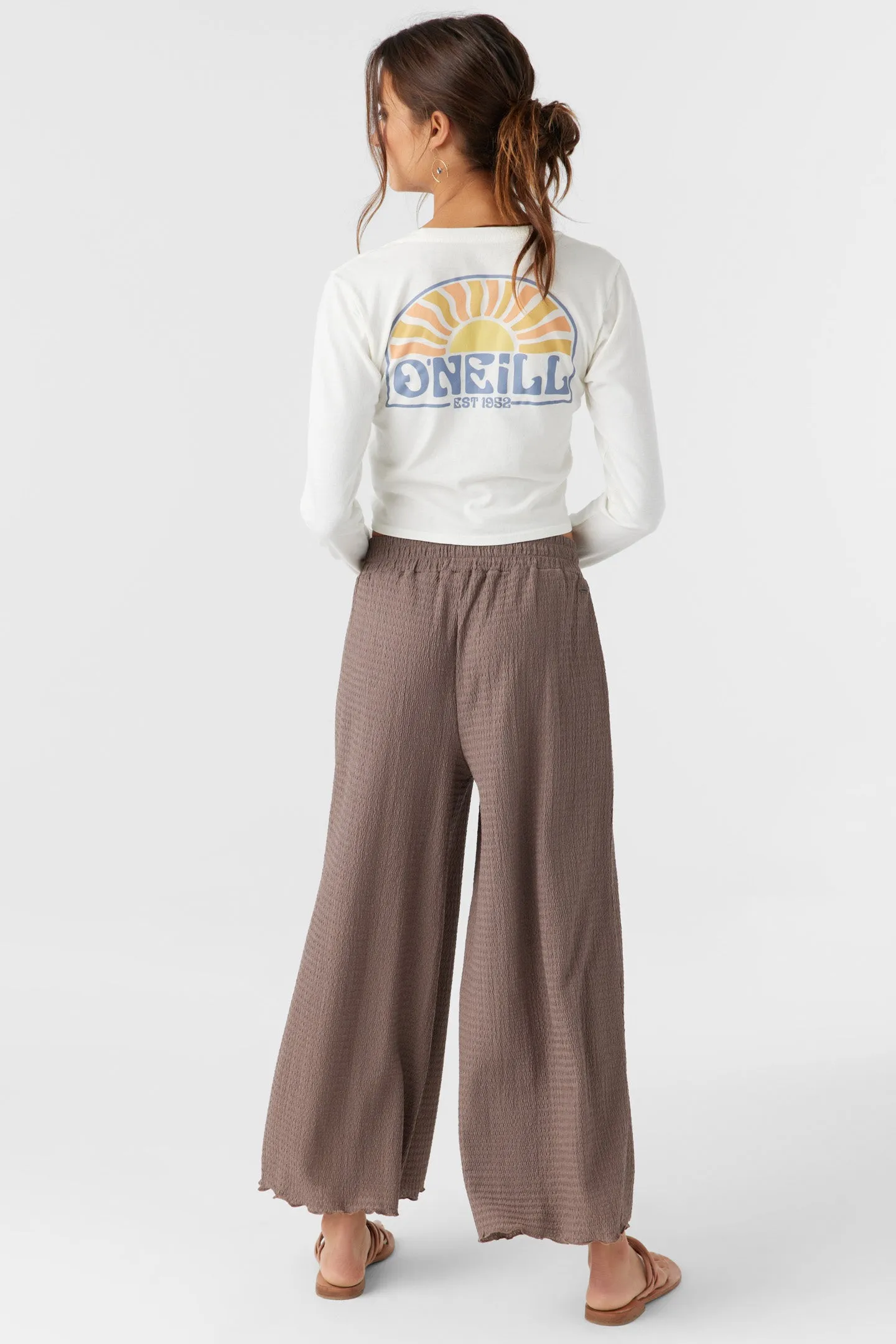 BRIDGETTE TEXTURED KNIT PULL-ON CROPPED PANTS sold by O'Neill product image thumbnail 2