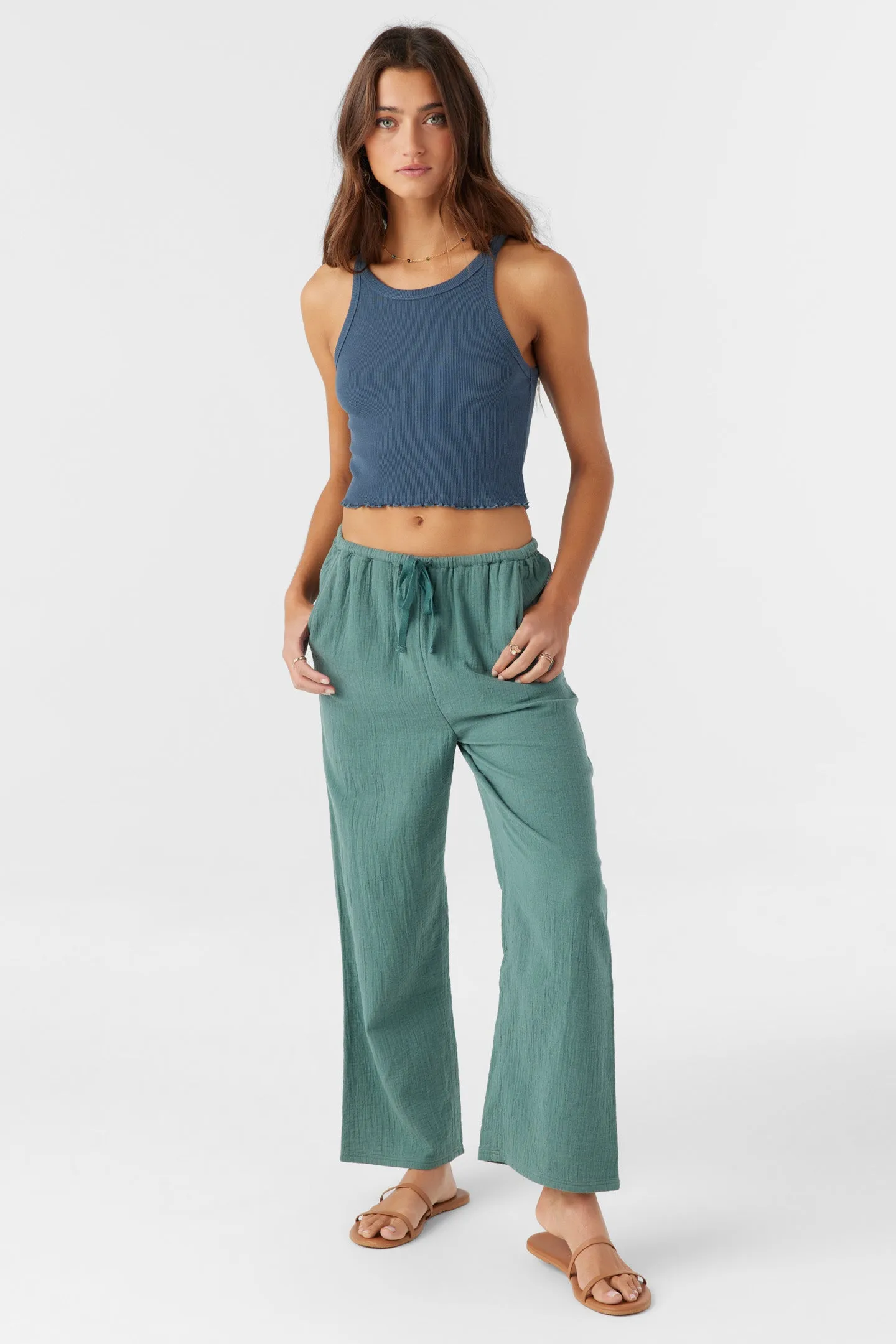BRENDA CRINKLE DOUBLE GAUZE BEACH PANTS sold by O'Neill