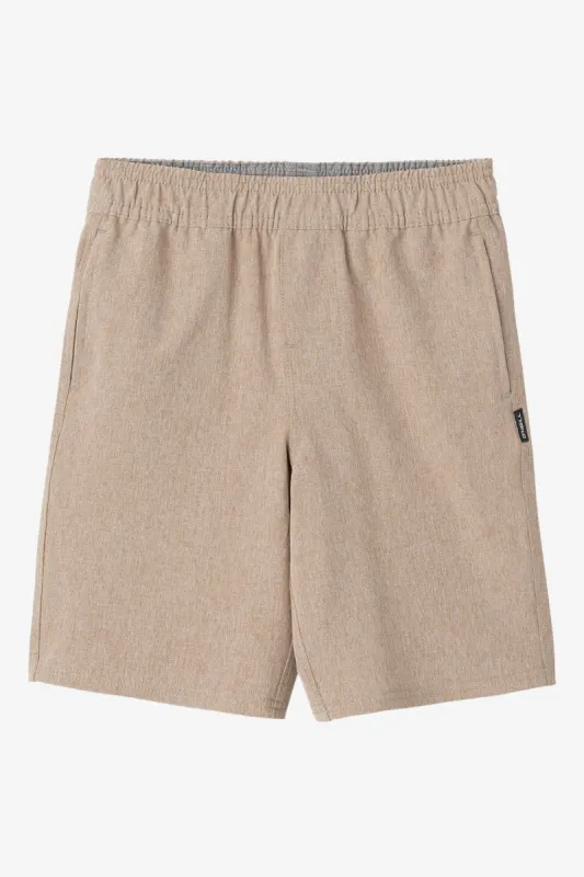 LITTLE BOY'S RESERVE HEATHER HYBRID SHORTS sold by O'Neill