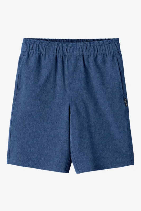 LITTLE BOY'S RESERVE HEATHER HYBRID SHORTS sold by O'Neill