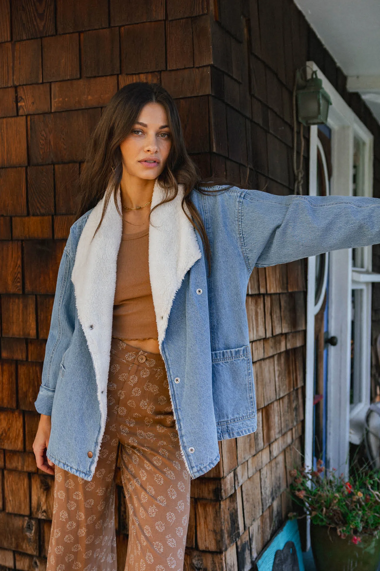 KORBYN HIGH PILE LINED DENIM JACKET sold by O'Neill