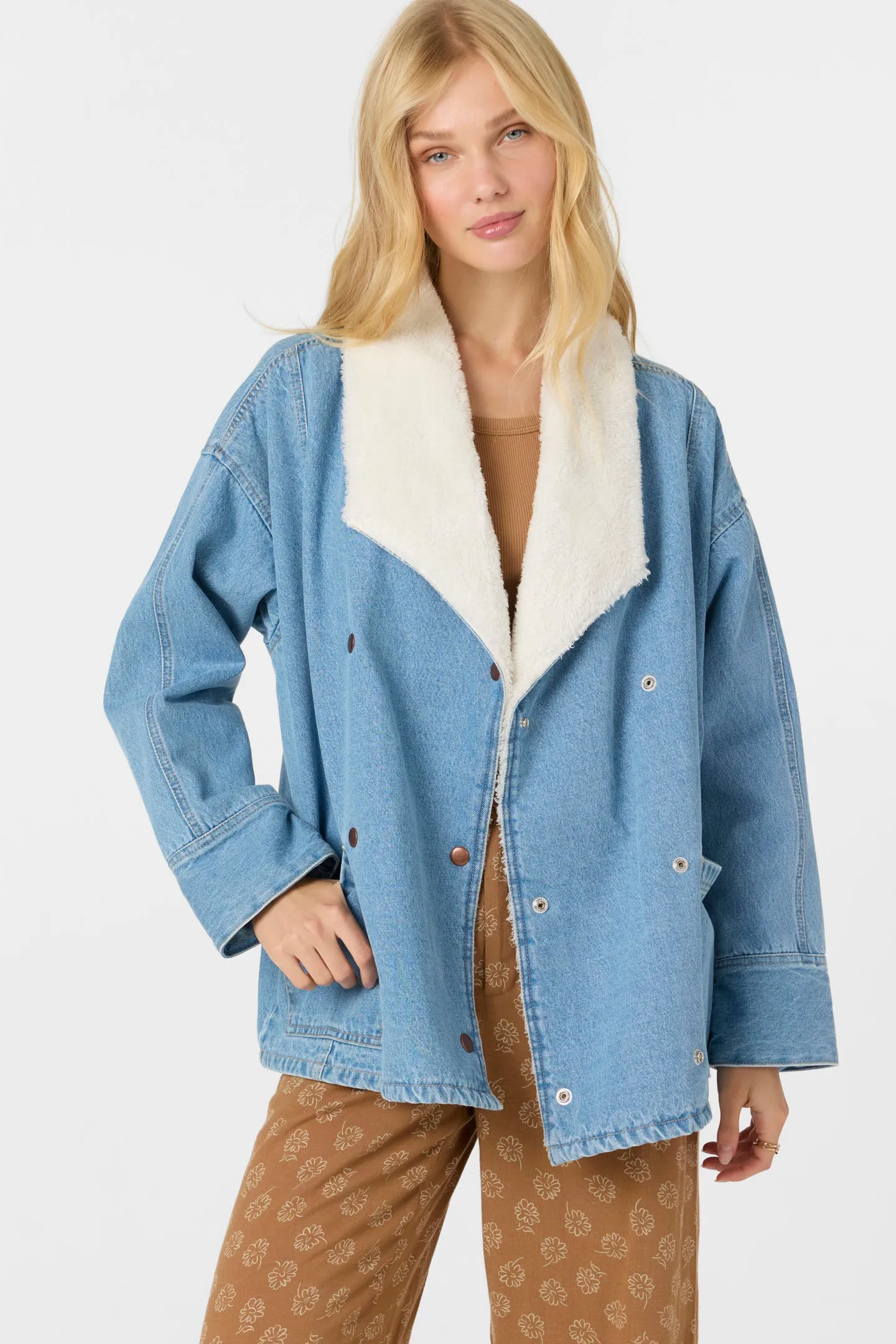KORBYN HIGH PILE LINED DENIM JACKET sold by O'Neill product image thumbnail 2