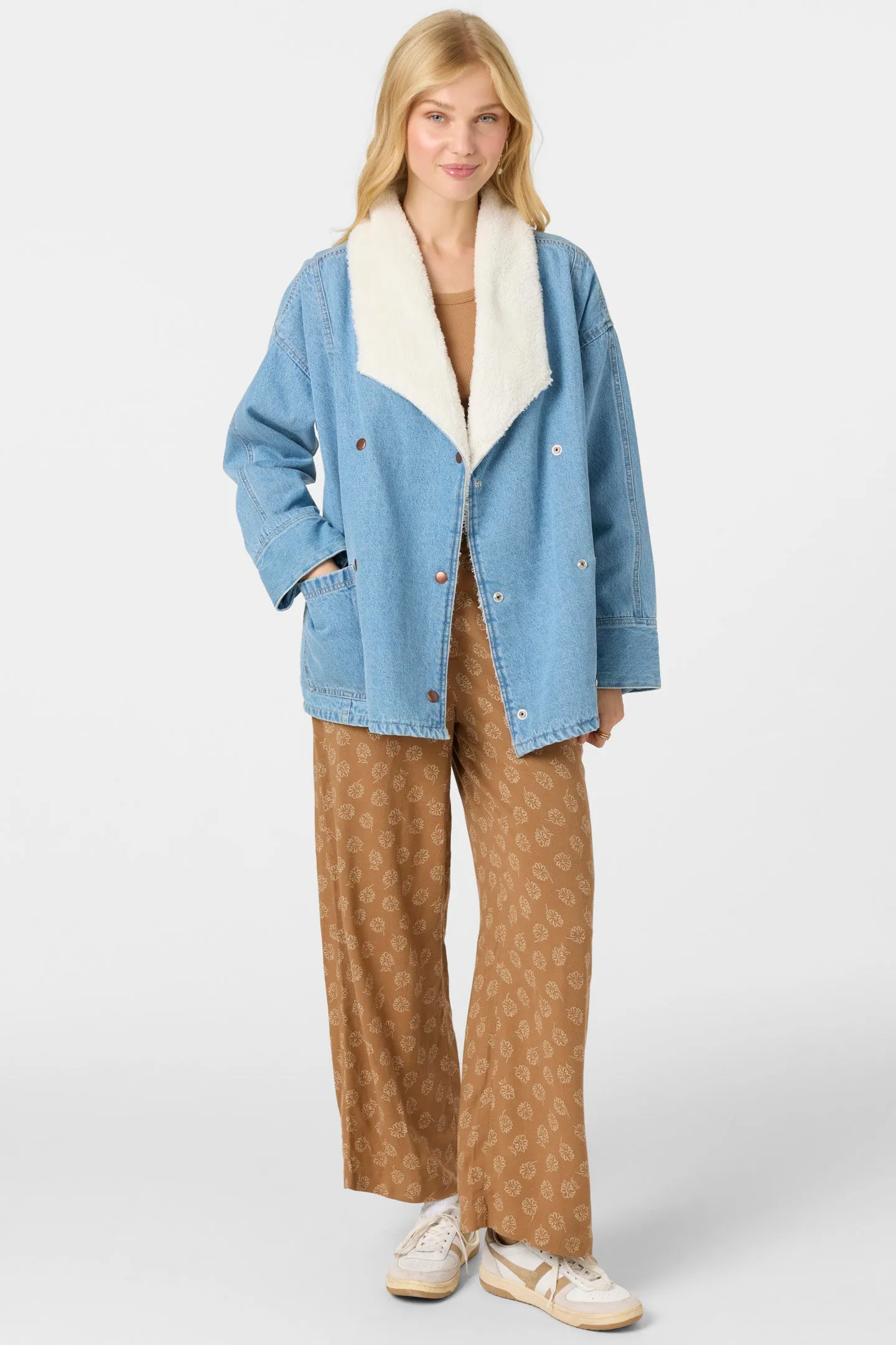 KORBYN HIGH PILE LINED DENIM JACKET sold by O'Neill product image thumbnail 3