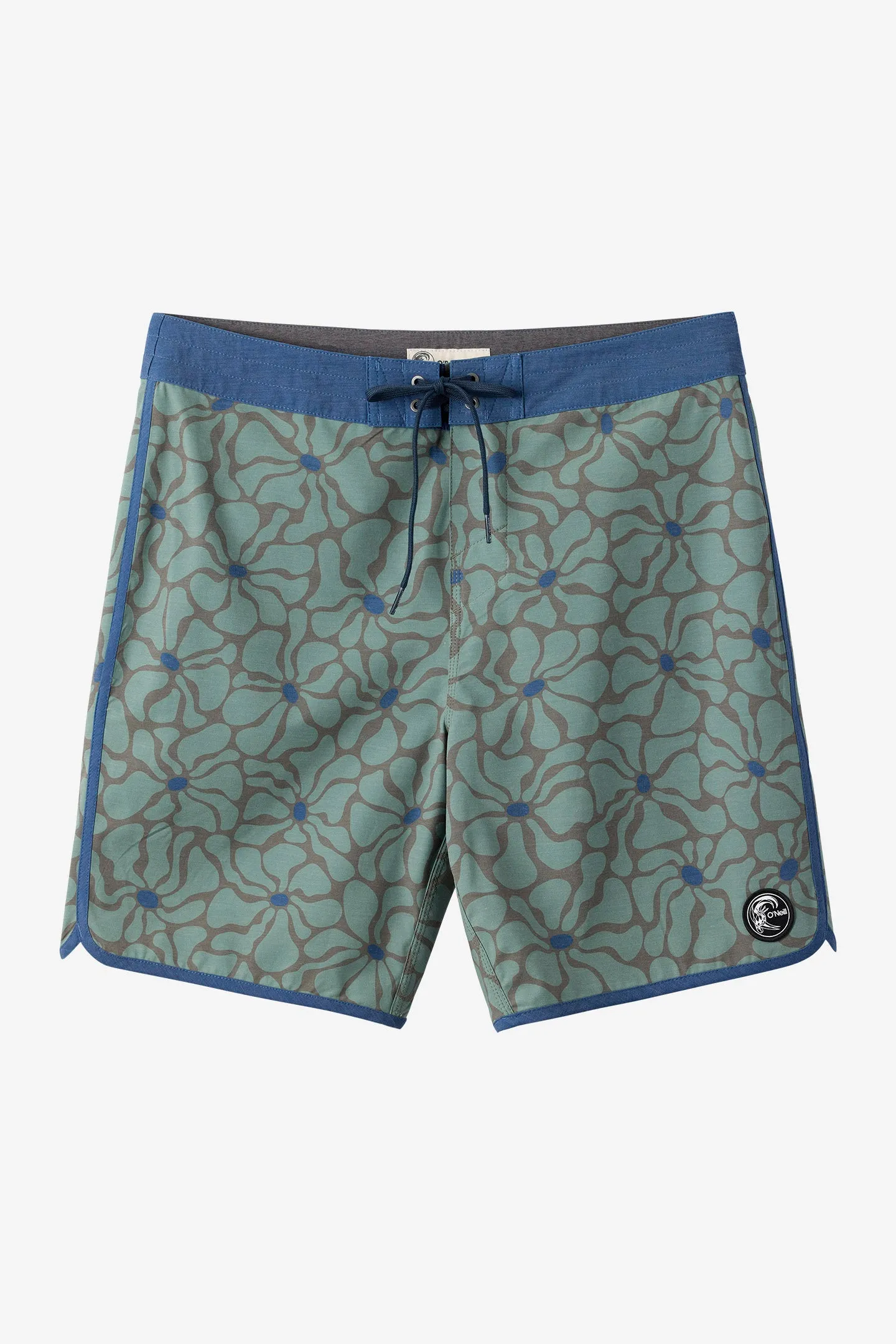 O'RIGINALS PRINT SCALLOP 18" BOARDSHORTS sold by O'Neill