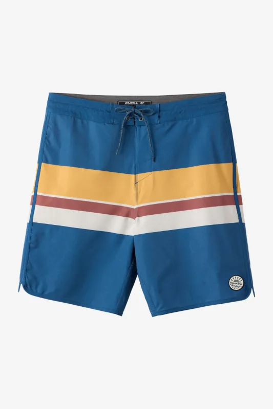 Cruzer Stripe Scallop 18" Boardshorts sold by O'Neill