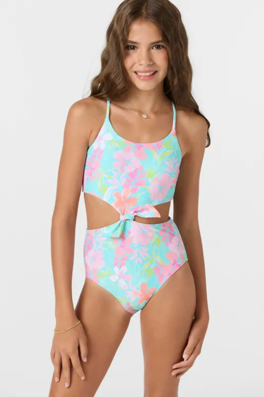 GIRL'S KNOT FRONT ONE PIECE sold by O'Neill