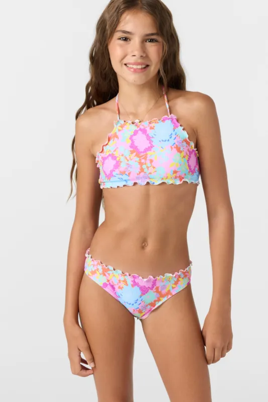 GIRL'S NIGHTFALL RUFFLE EDGE HIGH NECK SET sold by O'Neill