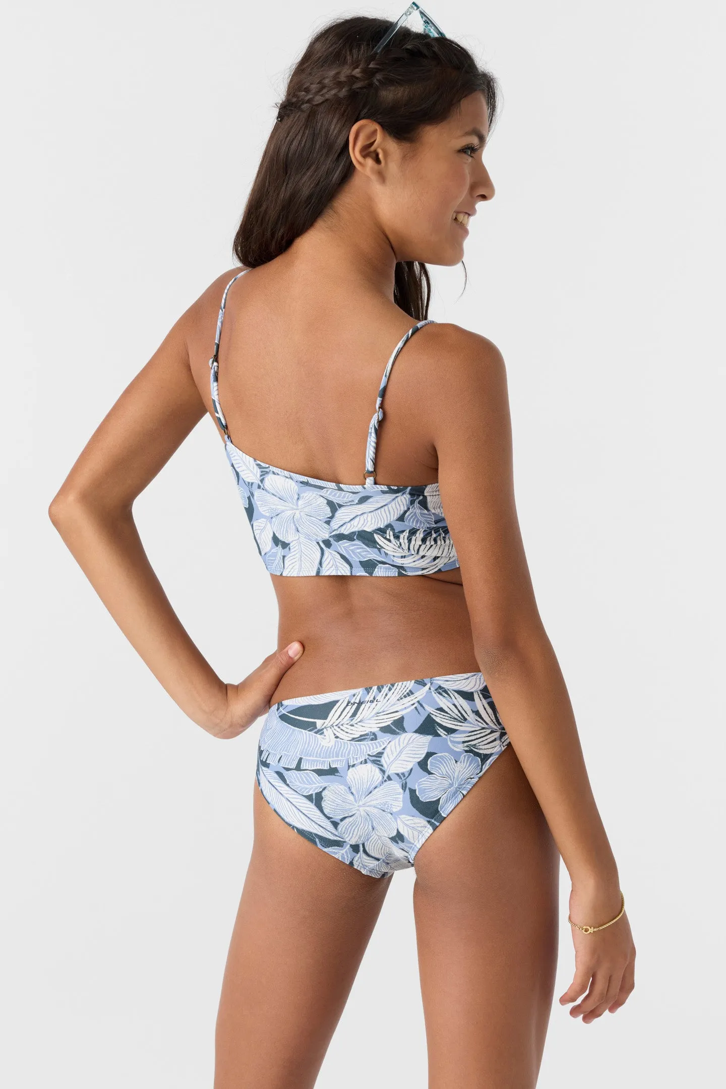 GIRL'S PALMETTO TROPICAL RUCHED LONGLINE SET sold by O'Neill product image thumbnail 2