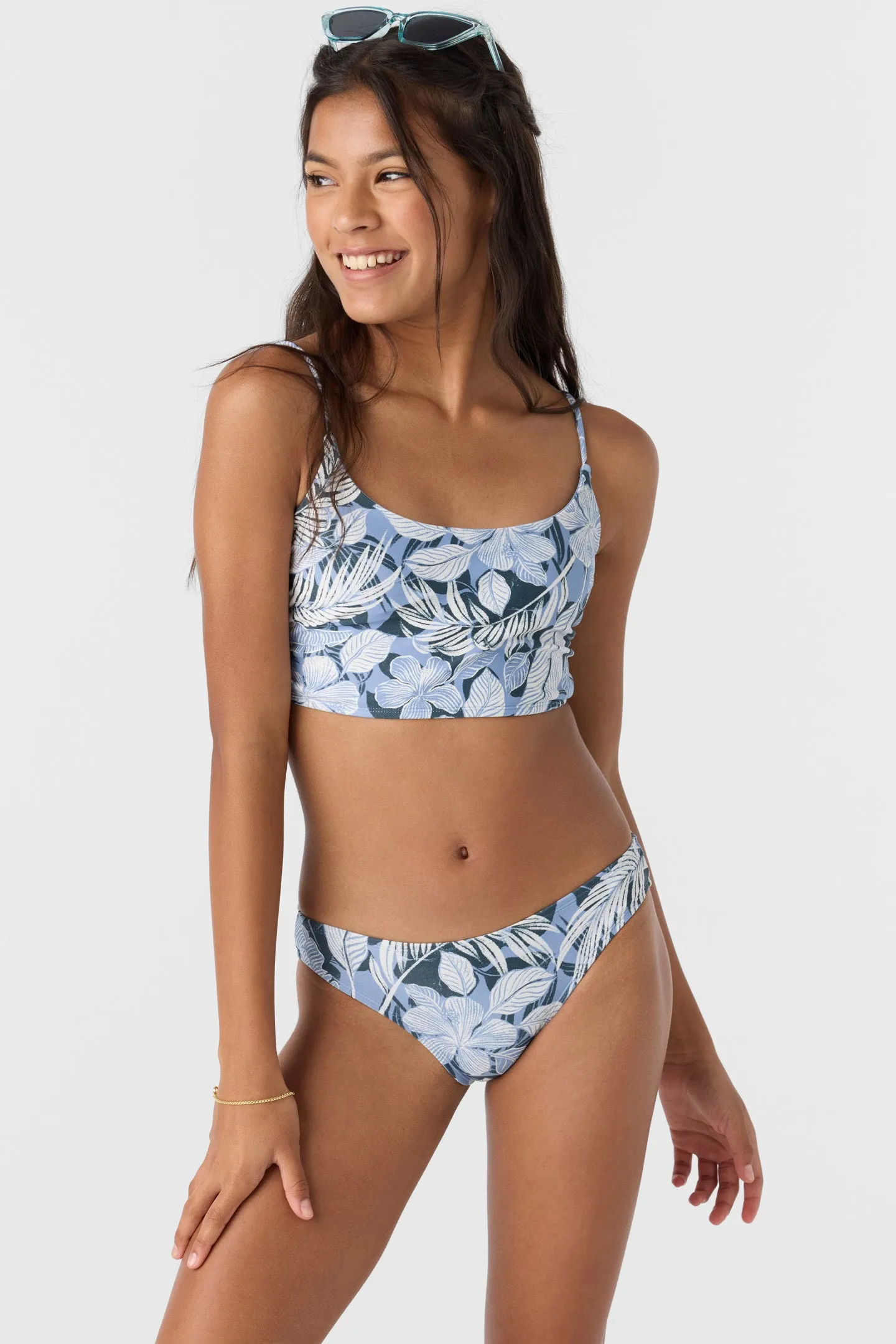 GIRL'S PALMETTO TROPICAL RUCHED LONGLINE SET sold by O'Neill product image thumbnail 4