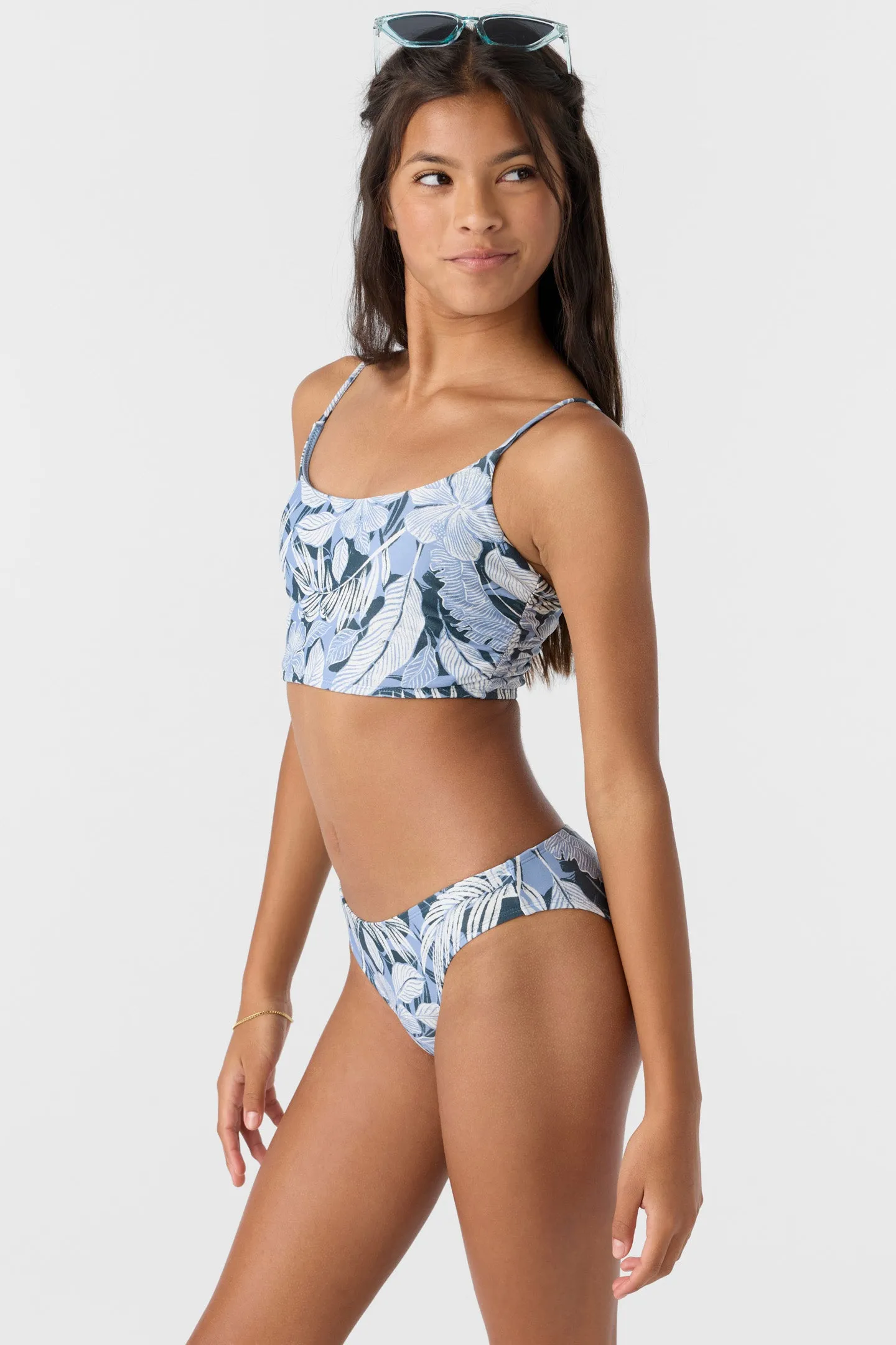 GIRL'S PALMETTO TROPICAL RUCHED LONGLINE SET sold by O'Neill product image thumbnail 5