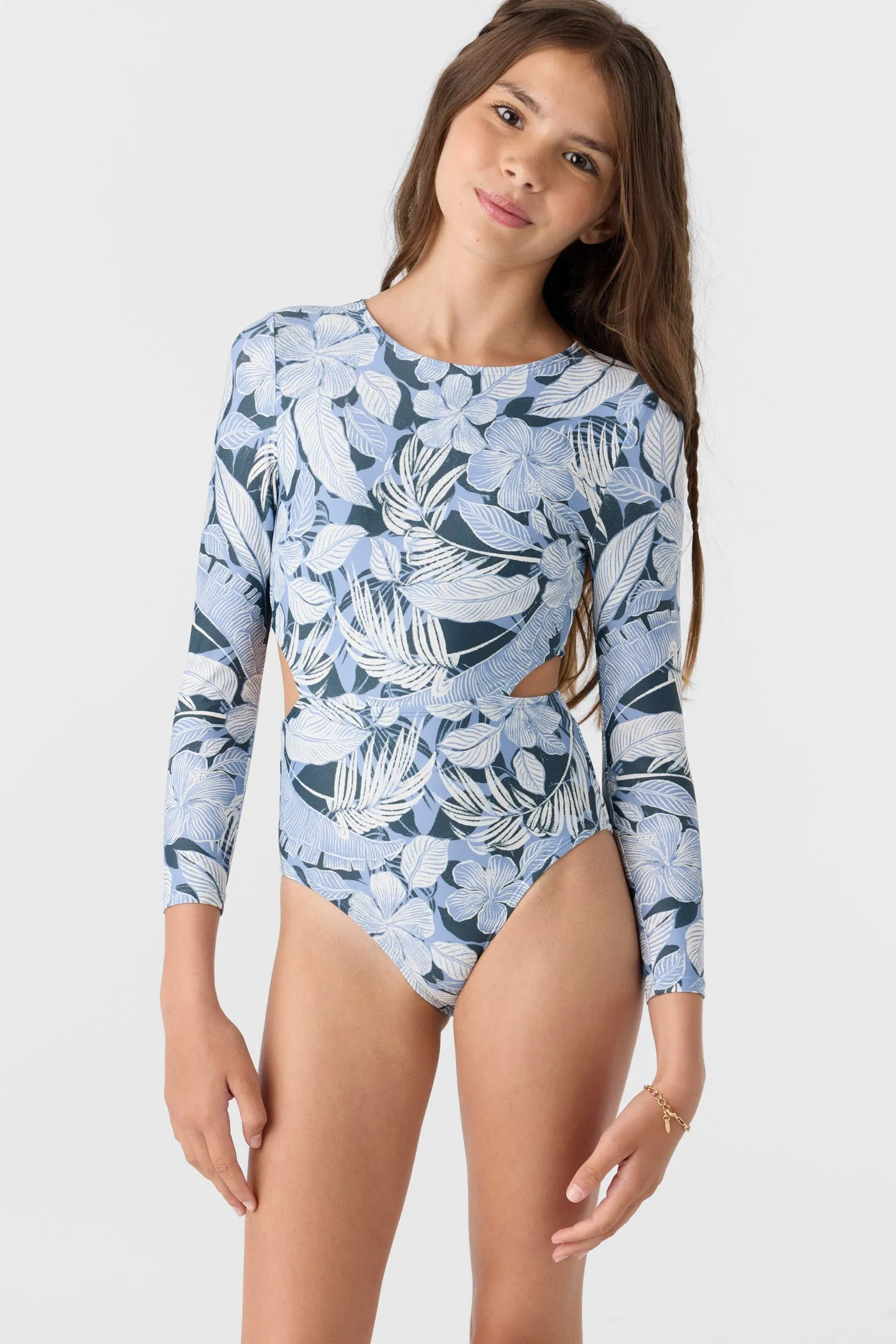 GIRL'S PALMETTO TROPICAL CUT OUT SURF SUIT sold by O'Neill