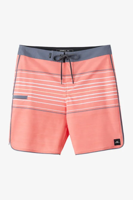 HYPERFREAK HEAT STRIPE 18" SCALLOP BOARDSHORTS sold by O'Neill