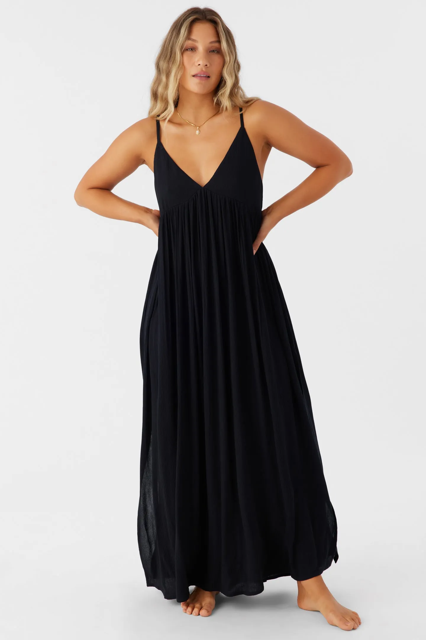 Saltwater Solids Mel Maxi Cover-Up Dress sold by O'Neill product image thumbnail 3