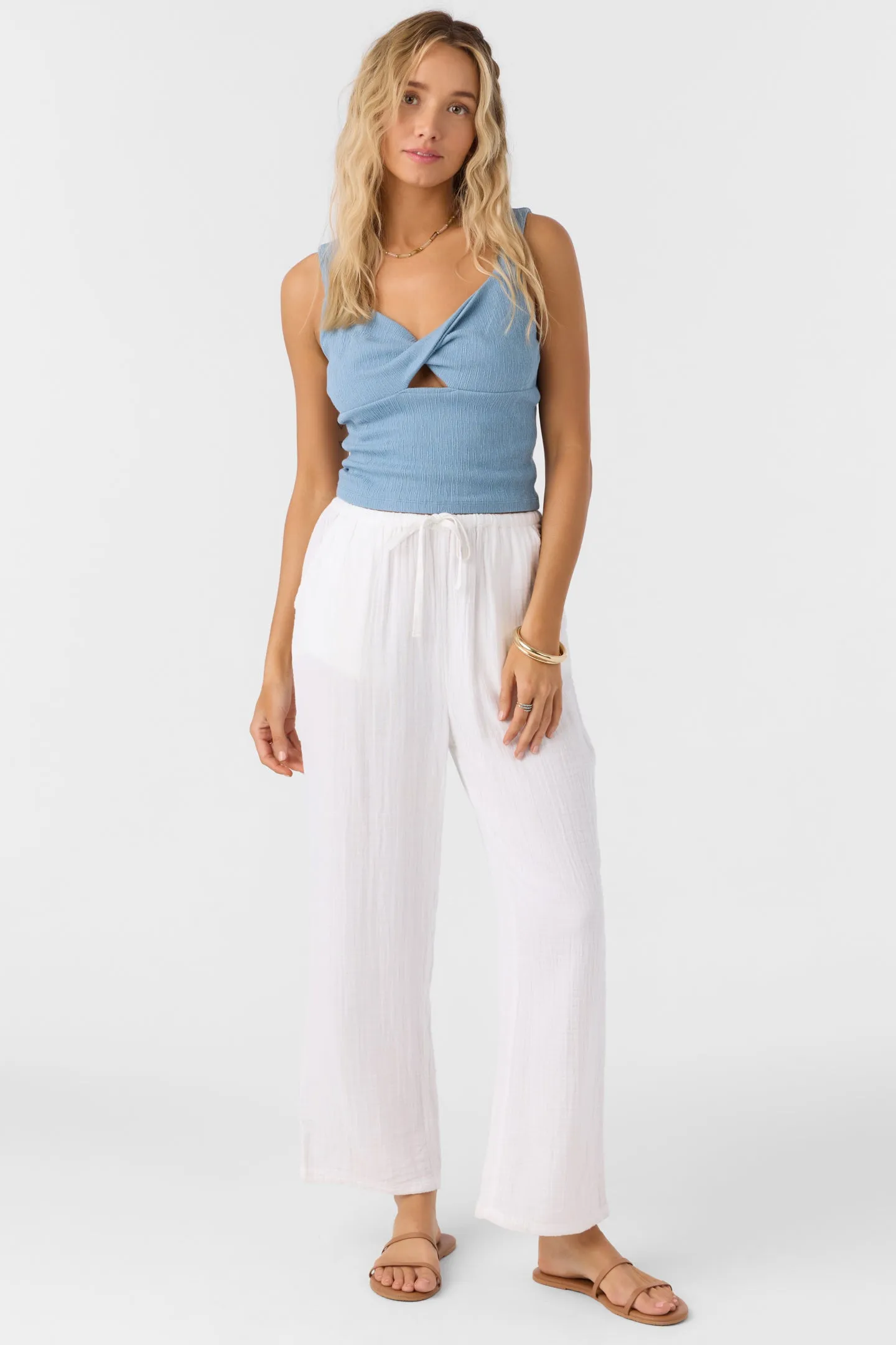 Brenda Crinkle Double Gauze Beach Pants sold by O'Neill