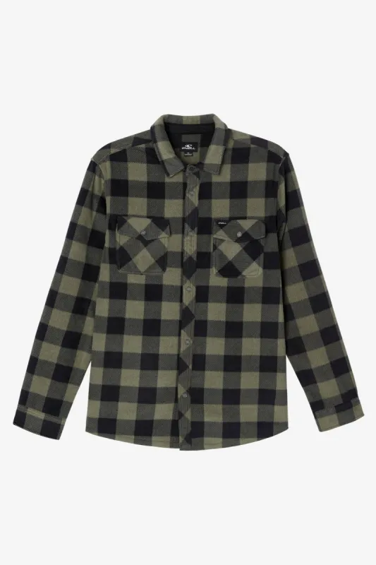 BOY'S GLACIER PLAID SUPERFLEECE SHIRT sold by O'Neill