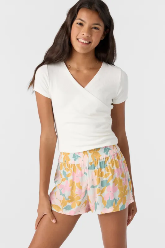 Girl's Gabi Lala Floral Beach Shorts sold by O'Neill
