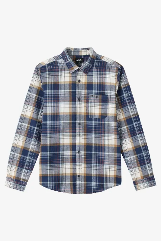 BOY'S WINSLOW FLANNEL LONG SLEEVE SHIRT sold by O'Neill