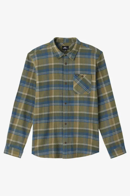 Boy's Redmond Plaid Long Sleeve Shirt sold by O'Neill