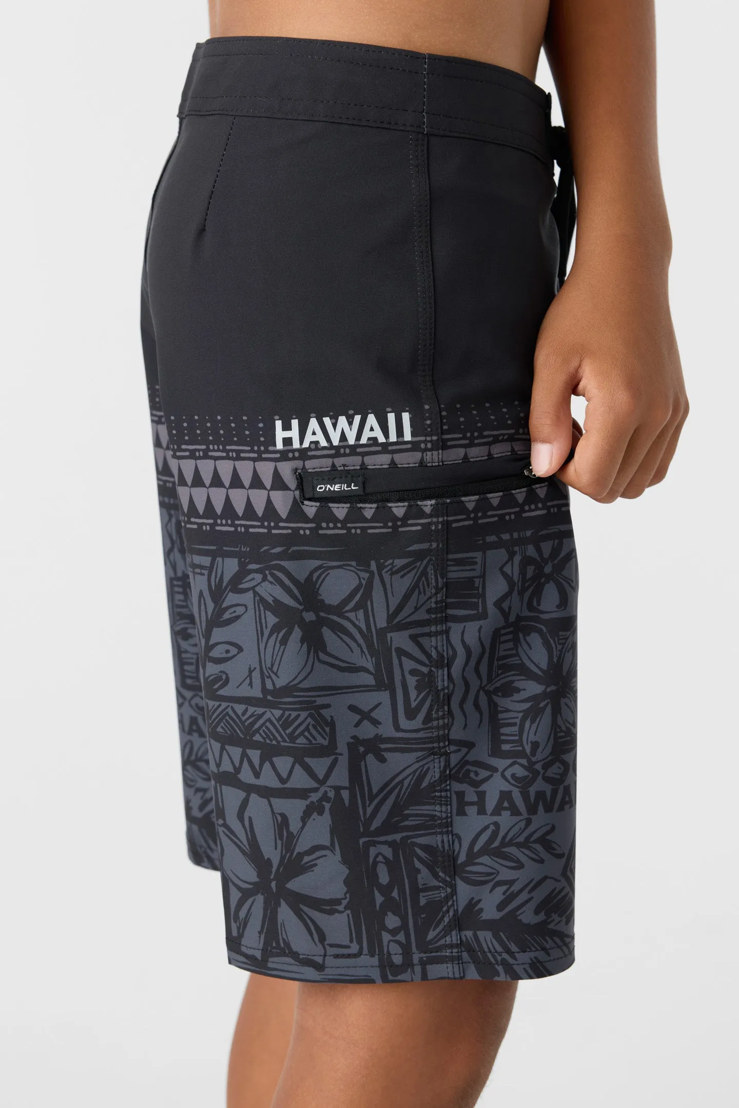 BOY'S HYPERFREAK HEAT HAWAII 17" BOARDSHORTS sold by O'Neill product image thumbnail 4