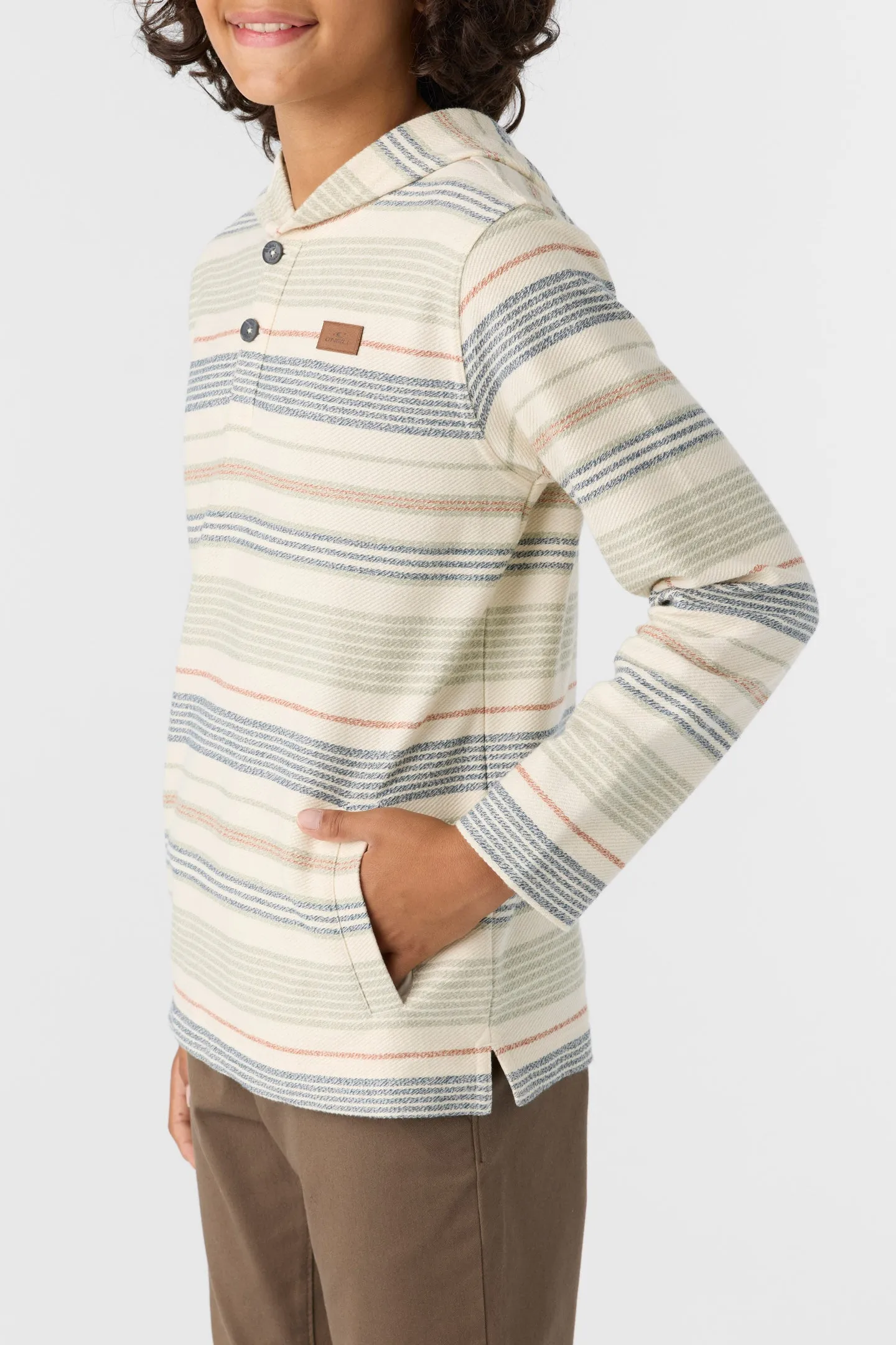 BOY'S BAVARO STRIPE PONCHO FLEECE PULLOVER sold by O'Neill product image thumbnail 3