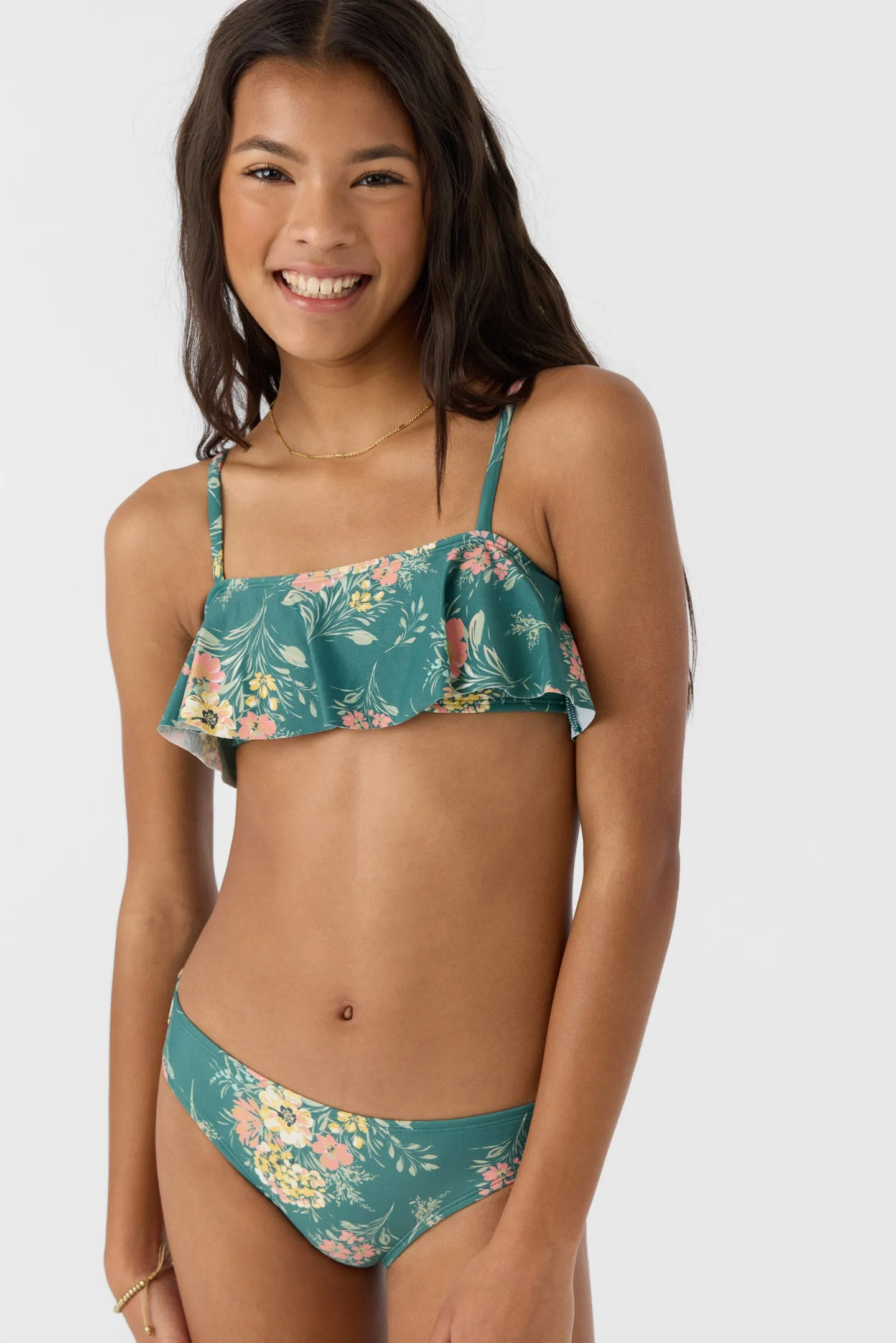 GIRL'S NAYA FLORAL RUFFLE BRALETTE TOP SET sold by O'Neill product image thumbnail 5
