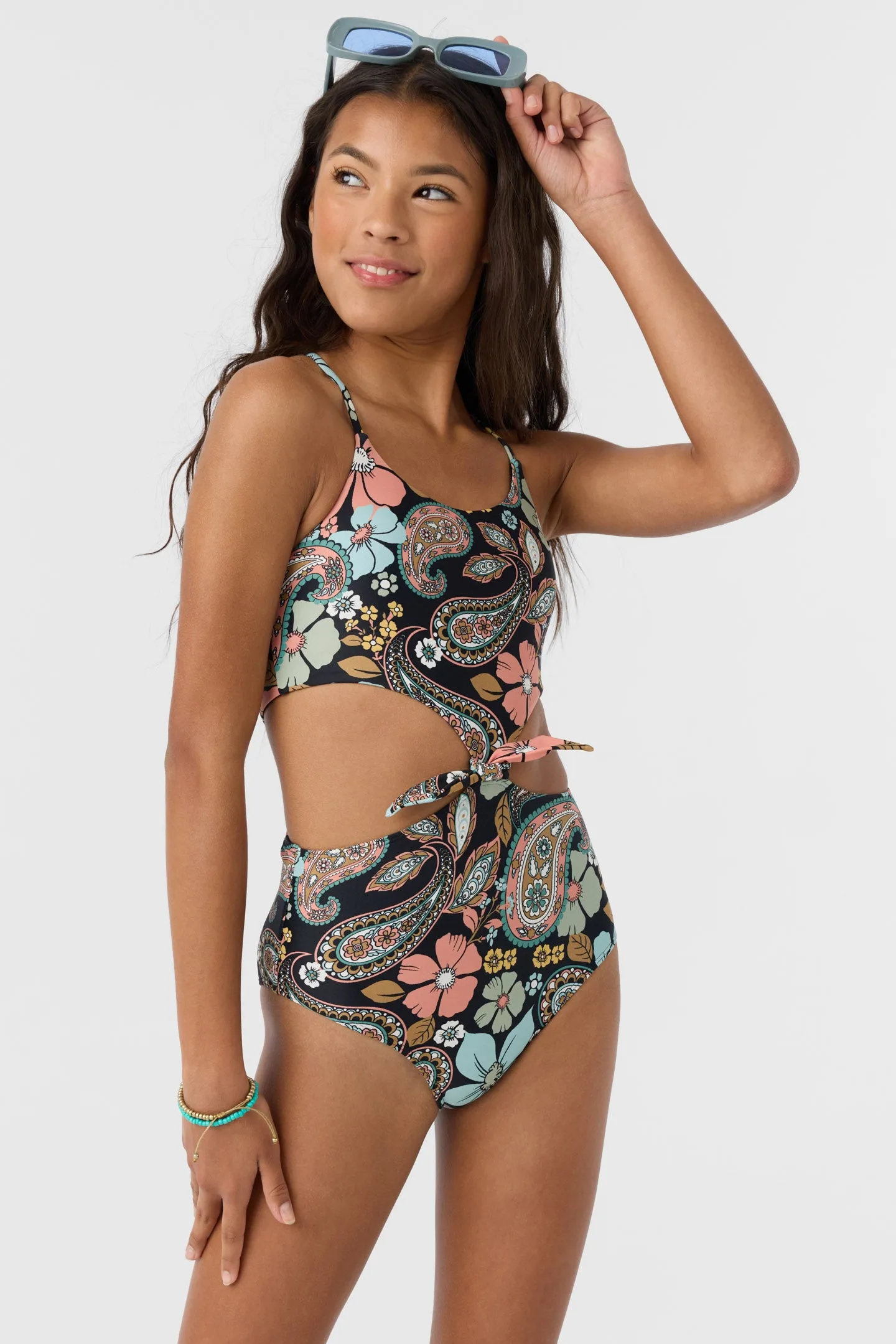 GIRL'S MOD BOHO KNOT FRONT ONE-PIECE sold by O'Neill