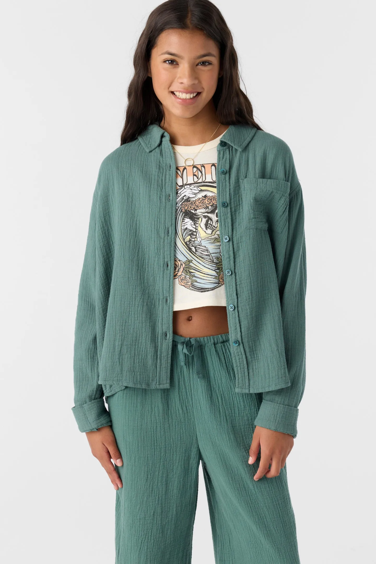 Girl's Lenita Long Sleeve Top sold by O'Neill