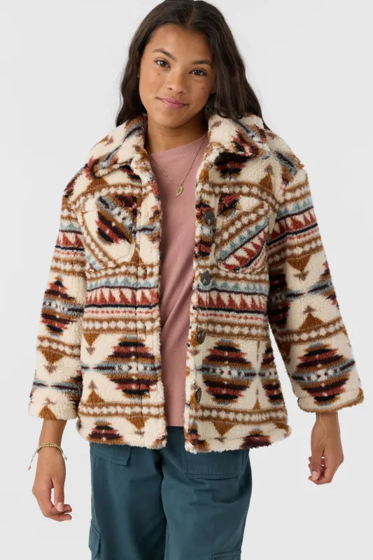 GIRL'S GENE PRINTED JACKET made by O'Neill