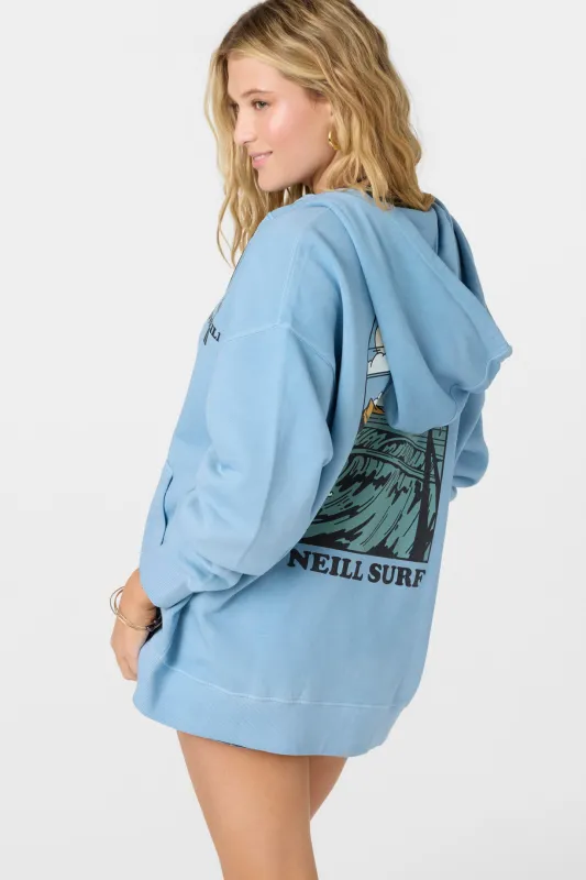 Byron Hooded Oversized Fit Zip Fleece Jacket sold by O'Neill