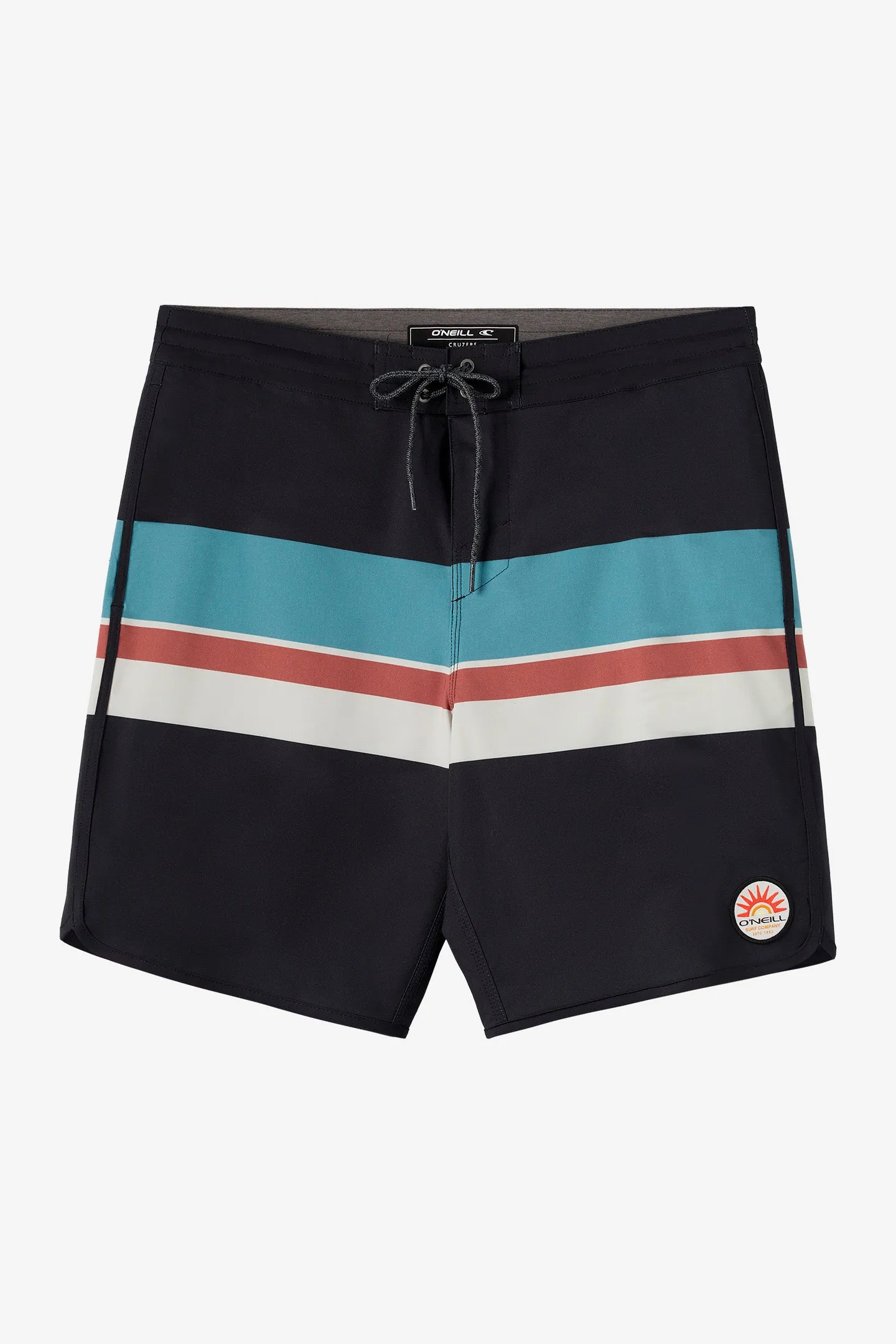Cruzer Stripe Scallop 18" Boardshorts sold by O'Neill