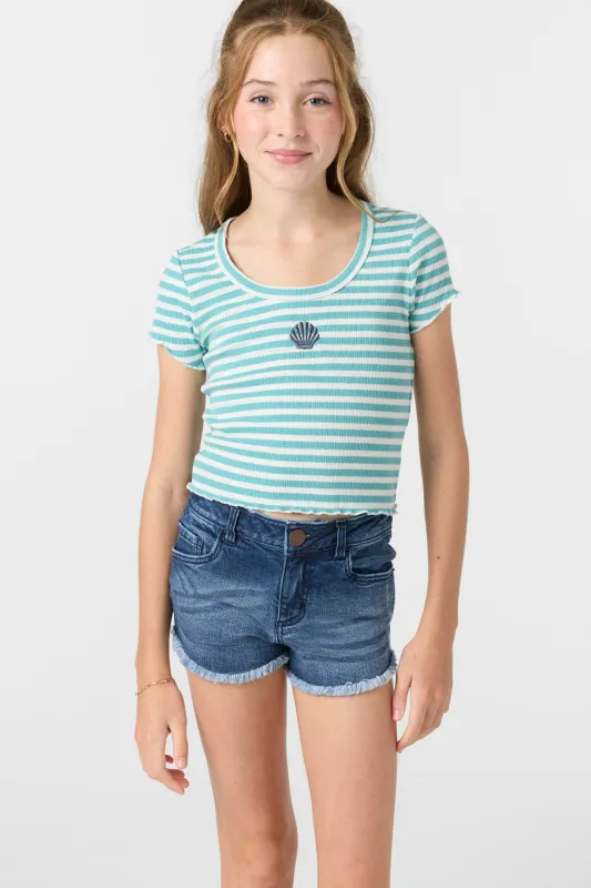 Girl's Sammie Stripe Top sold by O'Neill