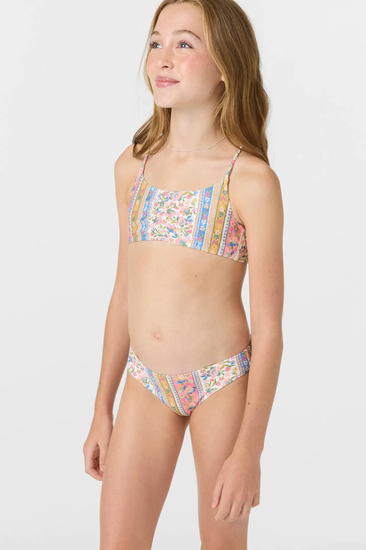 Girl's Cora Floral Ruched Tankini Set sold by O'Neill product image thumbnail 4