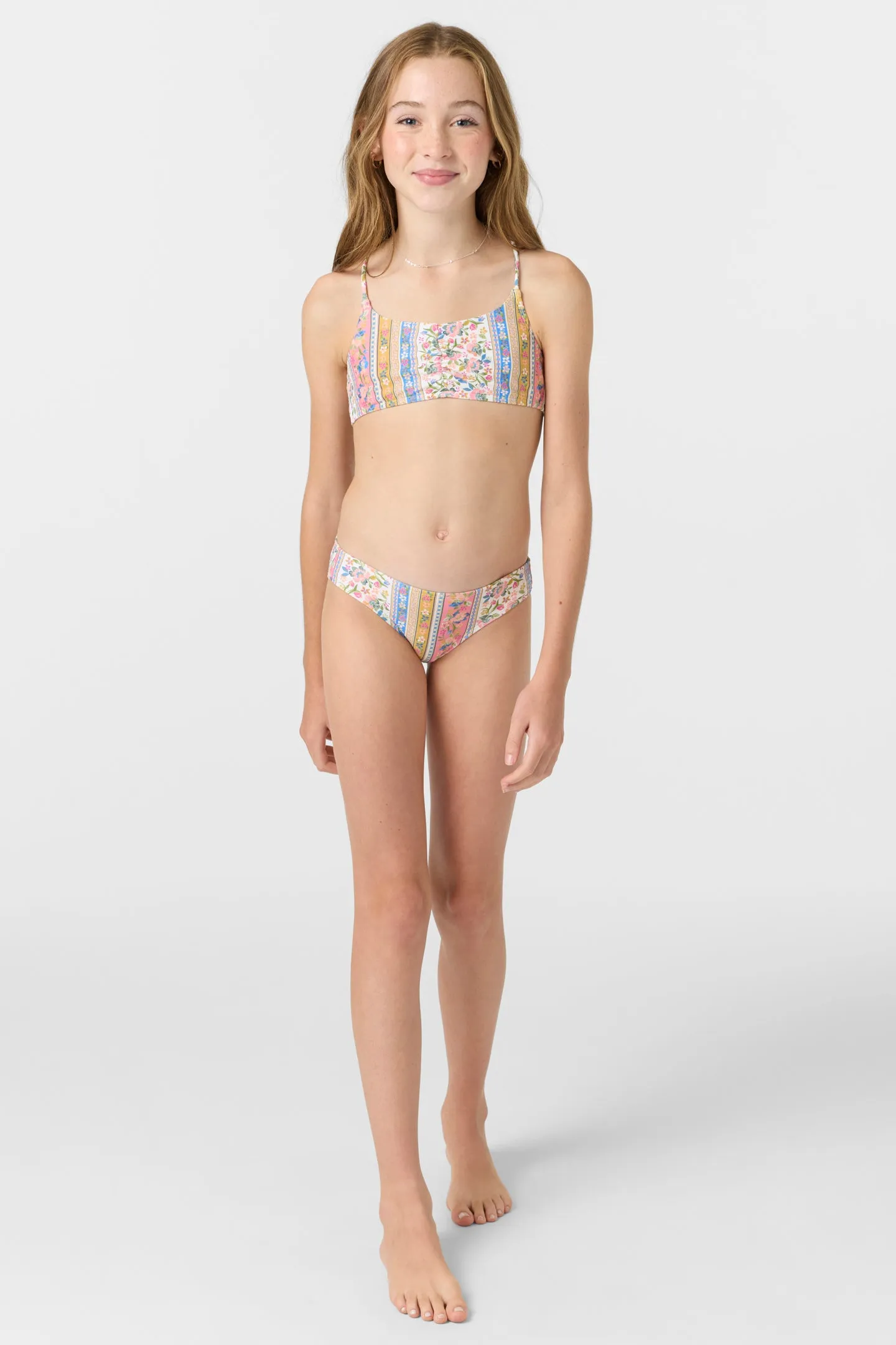 Girl's Cora Floral Ruched Tankini Set sold by O'Neill product image thumbnail 3