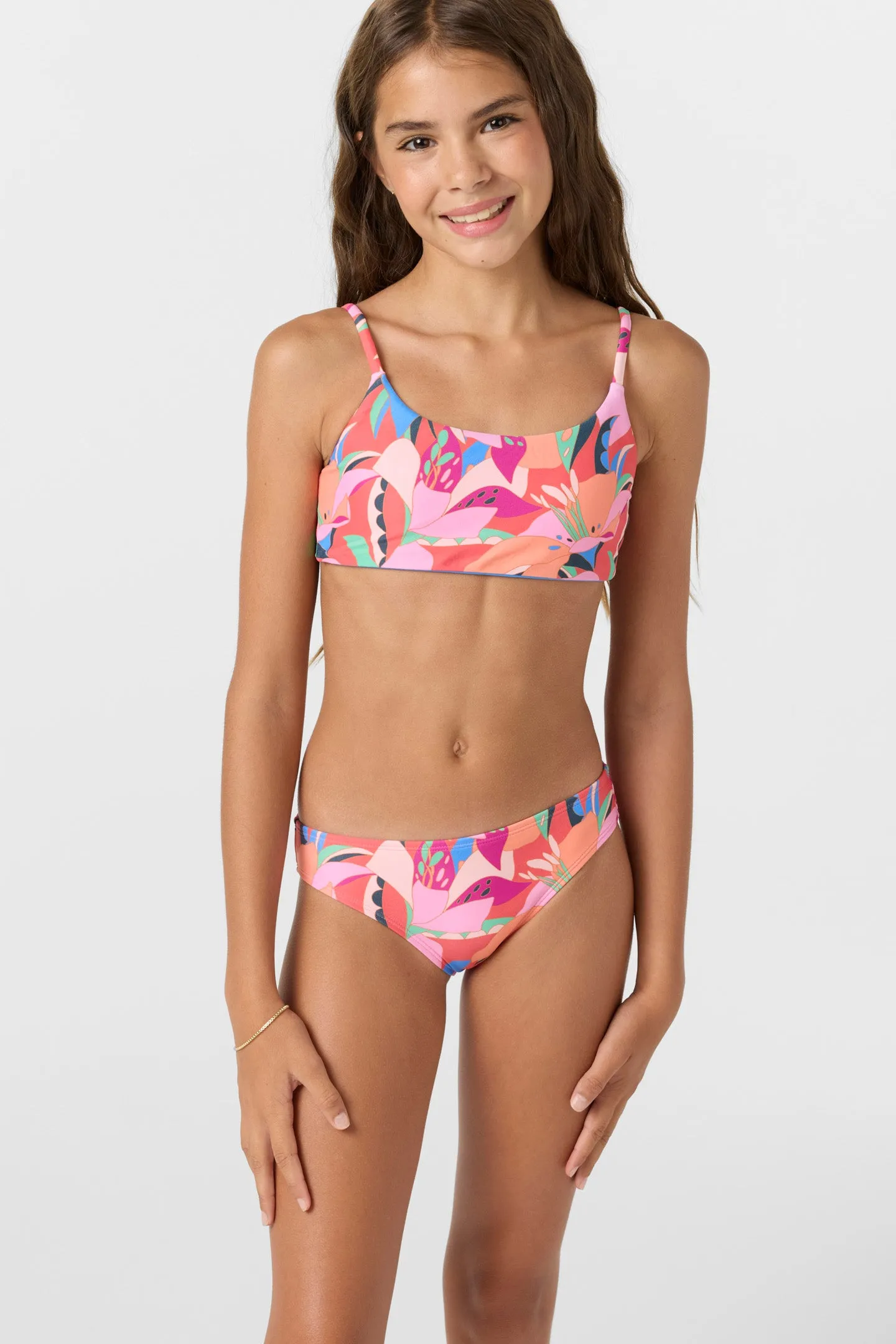 GIRL'S CABANA FLORAL REVO TIE BACK BRALETTE TOP SET sold by O'Neill product image thumbnail 5