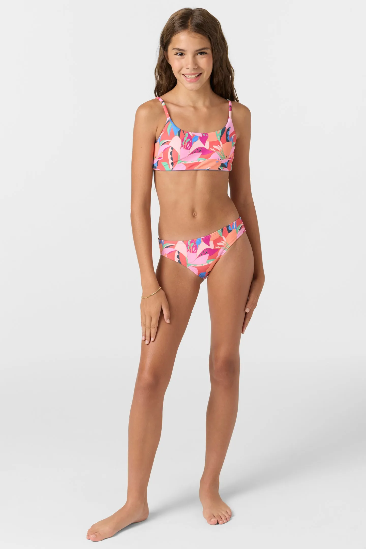 GIRL'S CABANA FLORAL REVO TIE BACK BRALETTE TOP SET sold by O'Neill product image thumbnail 3