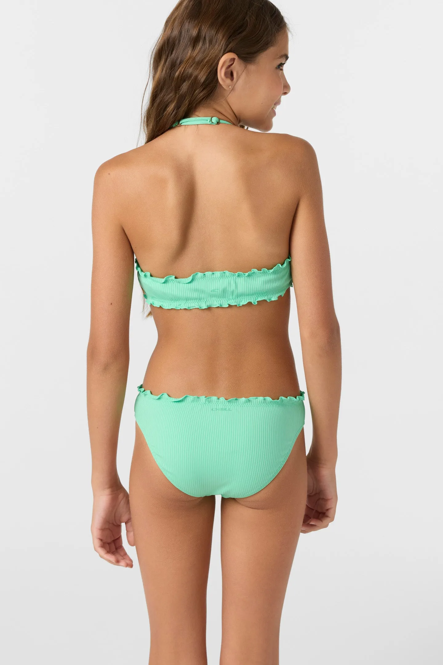 Girl's Dawnbreak Rib Hi-Neck Ruffle Edge Set High Neck Top Set sold by O'Neill product image thumbnail 2