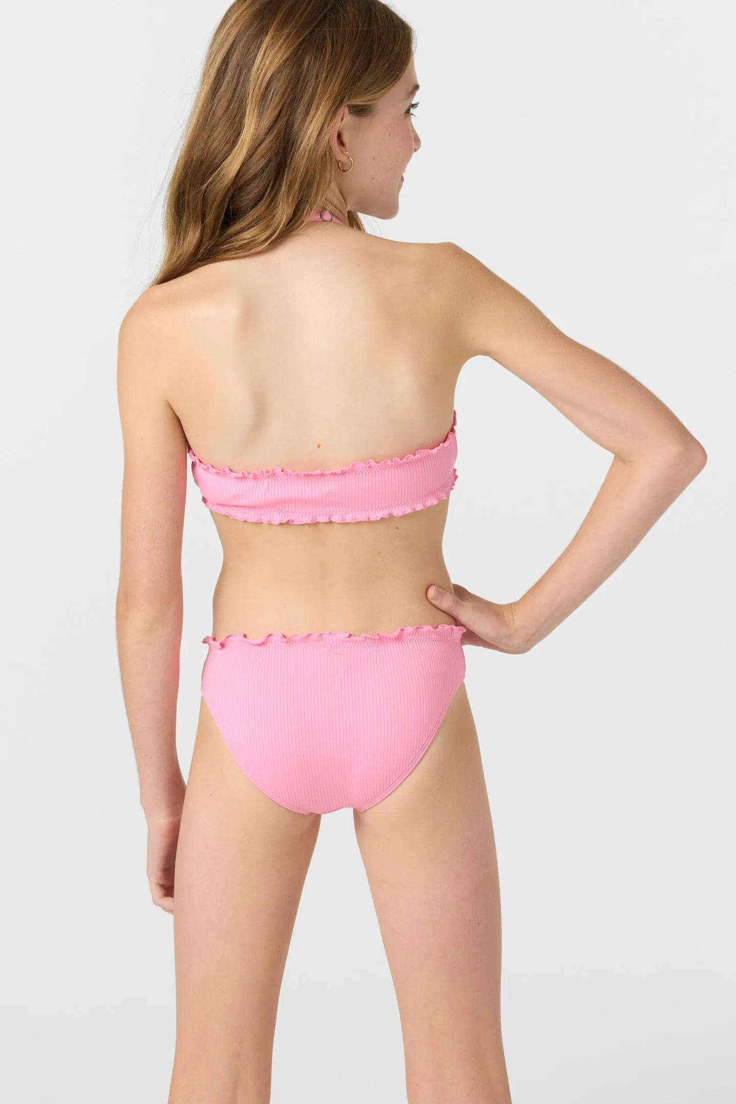 Girl's Dawnbreak Rib Hi-Neck Ruffle Edge Set High Neck Top Set sold by O'Neill product image thumbnail 2