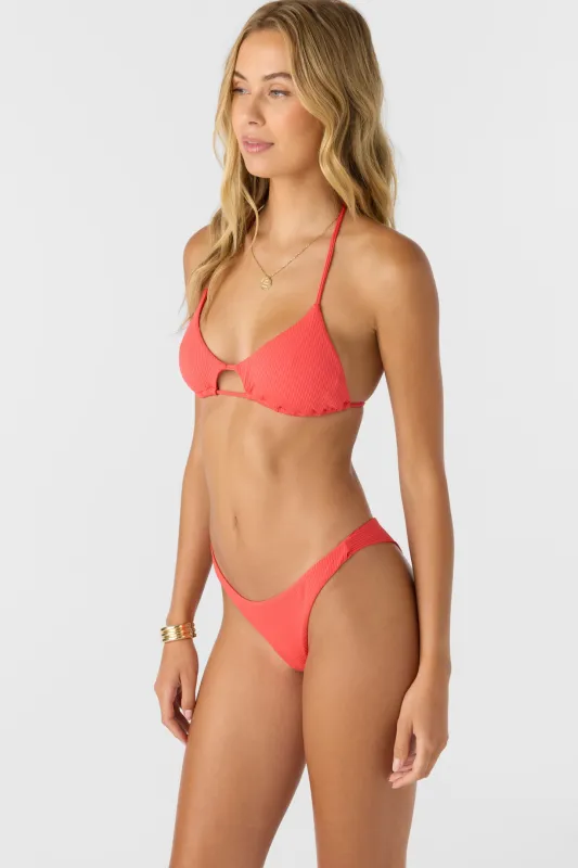 Saltwater Solids Rib Hermosa Skimpy Bottoms sold by O'Neill