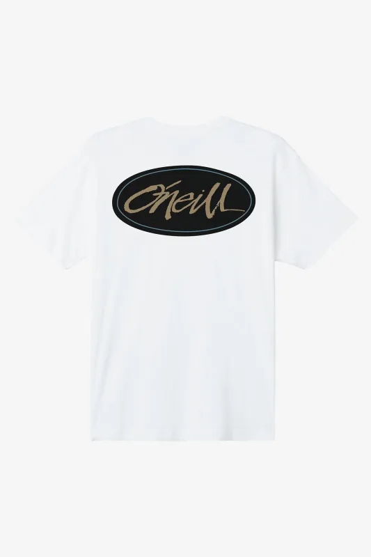 Scrawl Standard Fit Tee sold by O'Neill