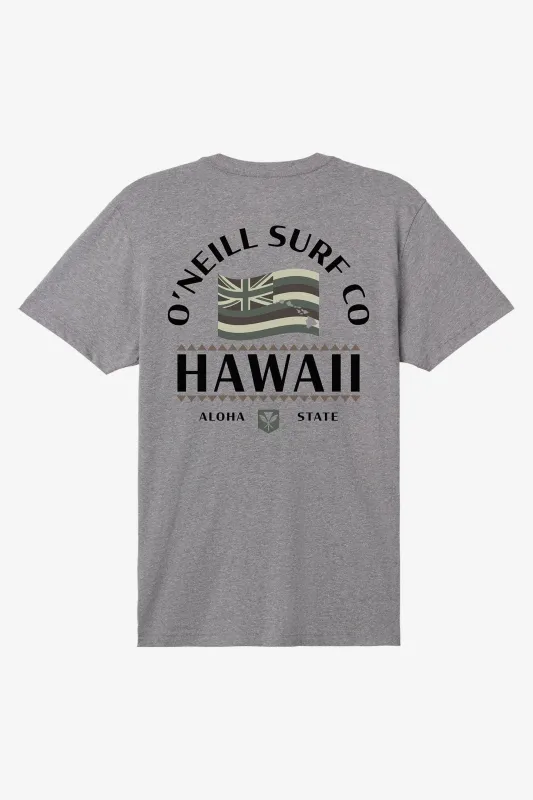 Hawaii Flag Standard Fit Tee sold by O'Neill