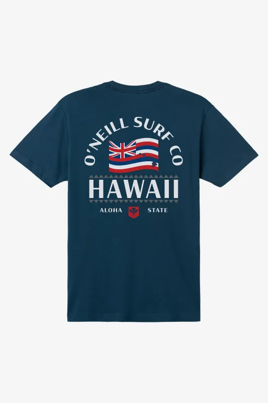 Hawaii Flag Standard Fit Tee sold by O'Neill