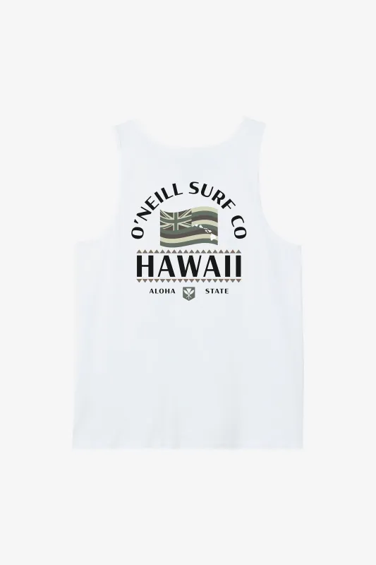 HAWAII FLAG STANDARD FIT TANK sold by O'Neill