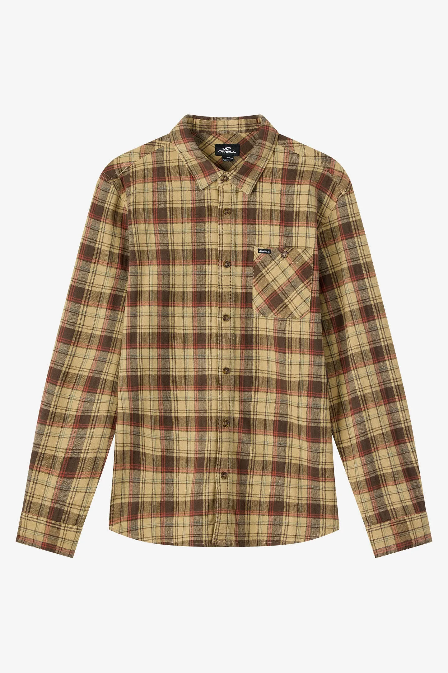 Redmond Plaid Flannel Standard Fit Long Sleeve Shirt sold by O'Neill