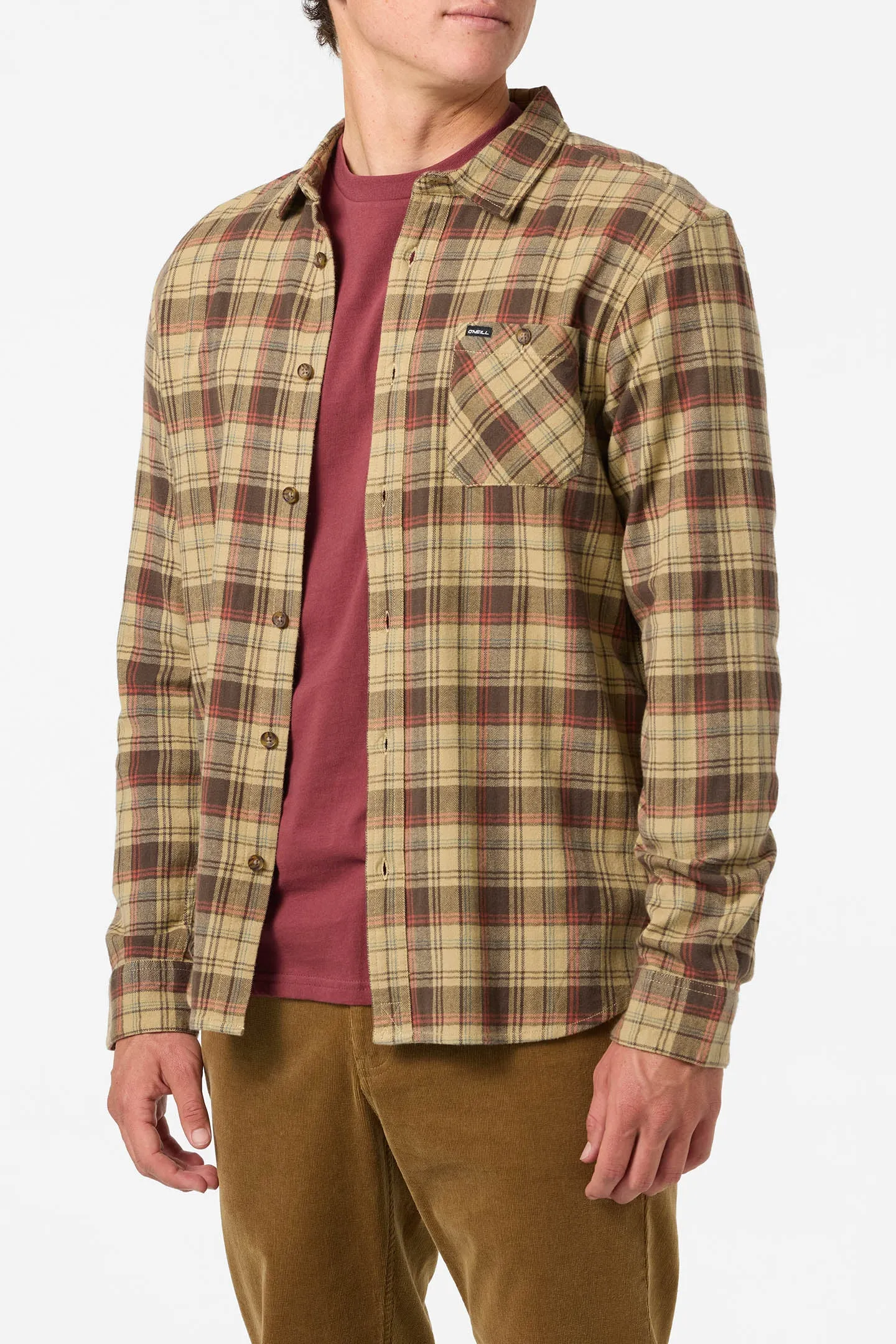 Redmond Plaid Flannel Standard Fit Long Sleeve Shirt sold by O'Neill product image thumbnail 3