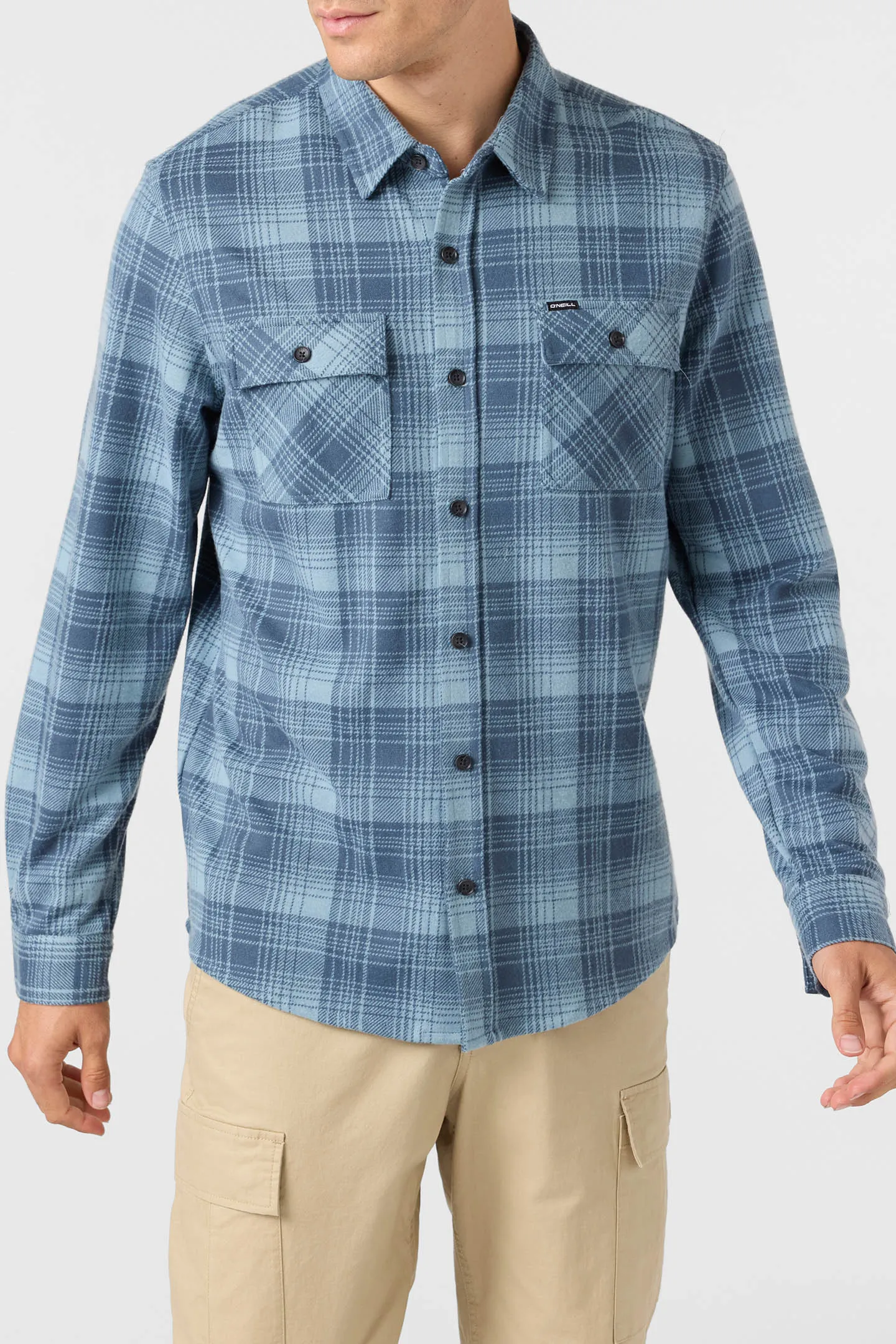 Sutton Knit Plaid Standard Fit Long Sleeve Shirt sold by O'Neill product image thumbnail 3