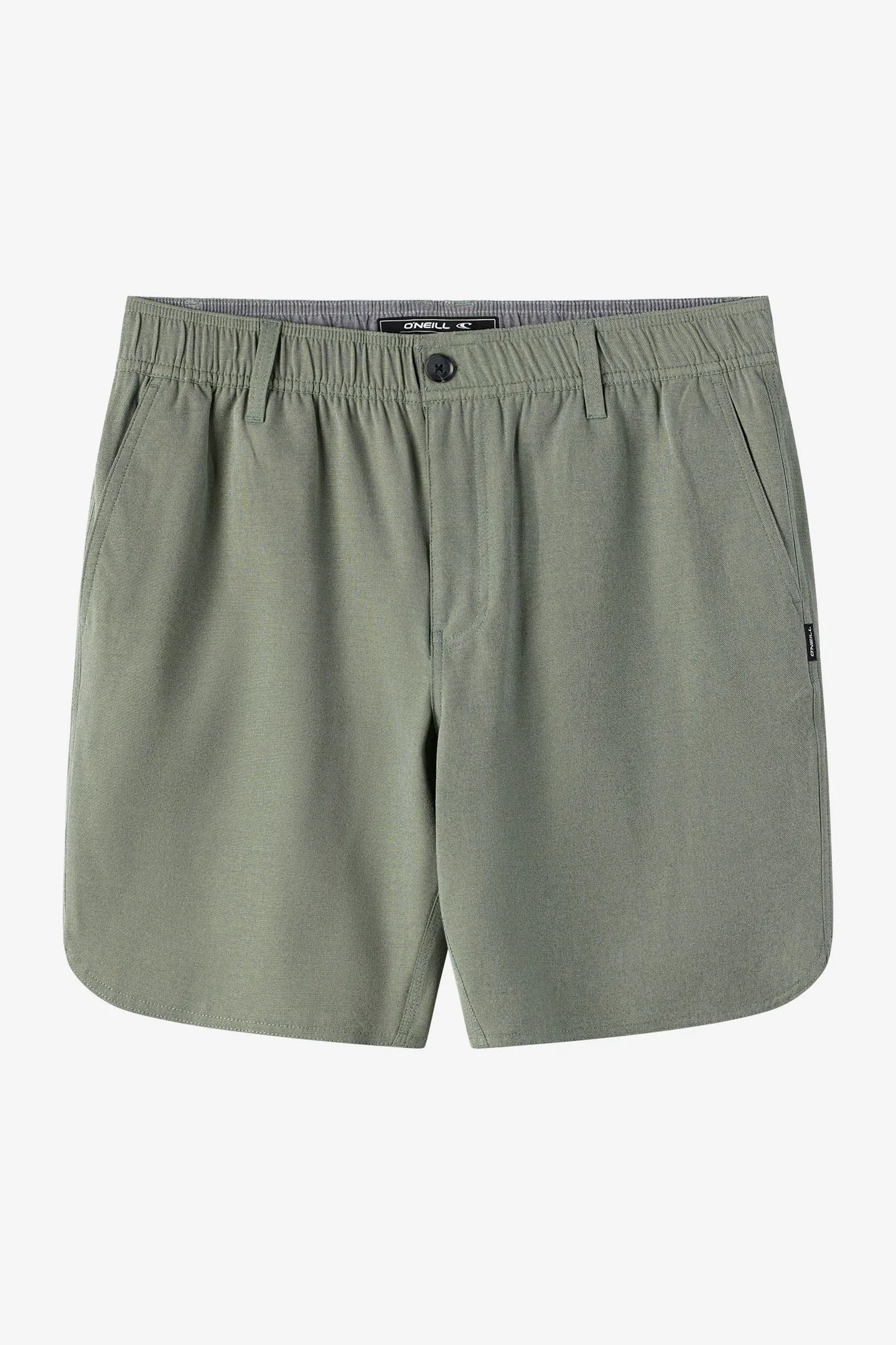 Reserve Light Check Scallop Elastic Waist 18" Hybrid Shorts sold by O'Neill