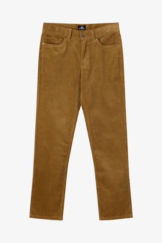 NATIONAL 5 POCKET STANDARD FIT CORD PANTS sold by O'Neill