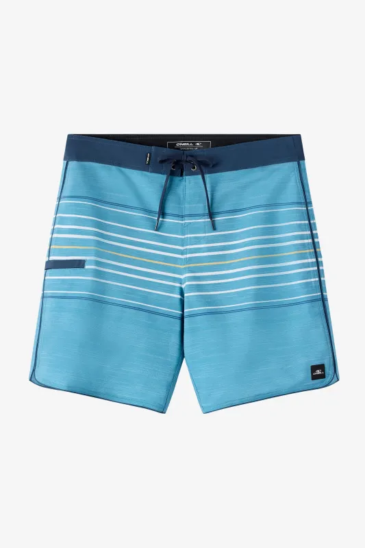 HYPERFREAK HEAT STRIPE SCALLOP 18" BOARDSHORTS sold by O'Neill