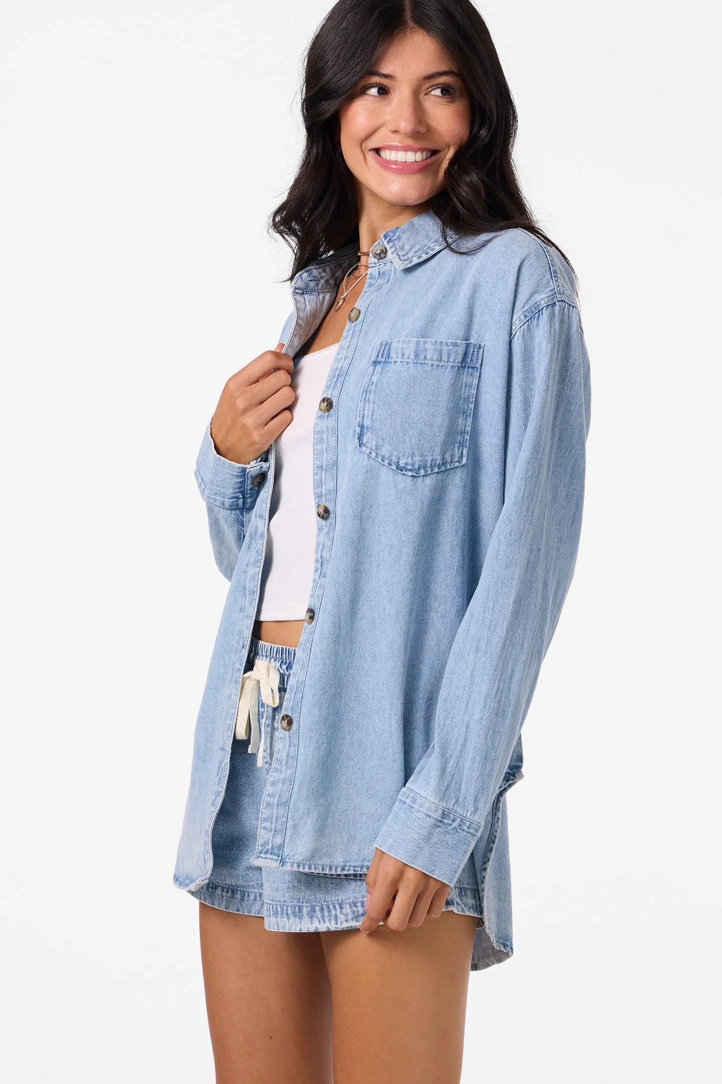 Sevie Denim Shacket sold by O'Neill product image thumbnail 2