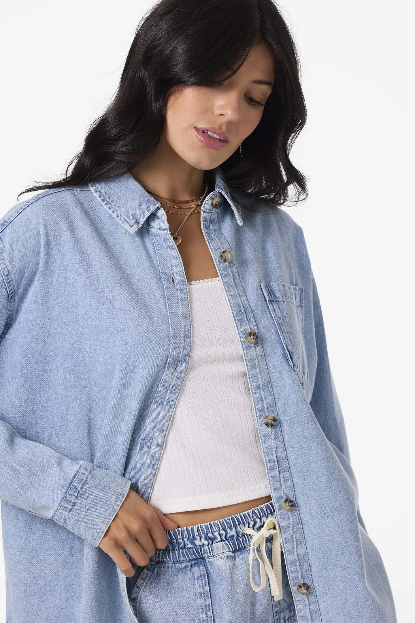 Sevie Denim Shacket sold by O'Neill product image thumbnail 4